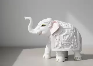 Marble Dust Elephants