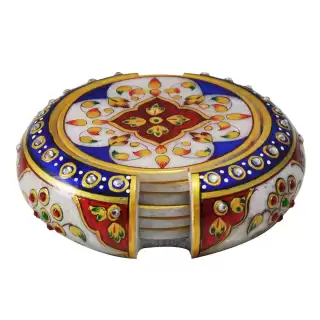 Marble Coaster Set