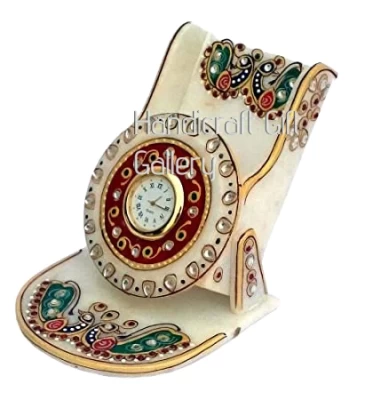 Marble White And Red Mobile Stand