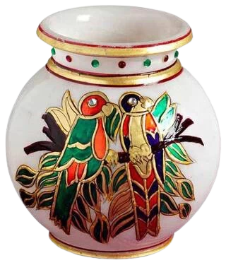 Marble Painted Lota In 5 Inch