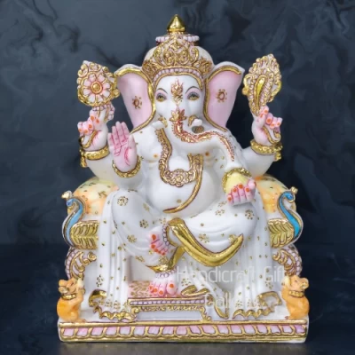 Fine Marble Dust Ambos Painting Ganesh Ji