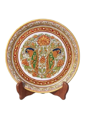 Marble Decorative Clock With Stand In 9 Inch