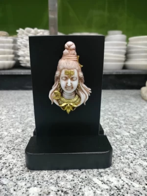 White gold Mahadev Ji For Home Decor