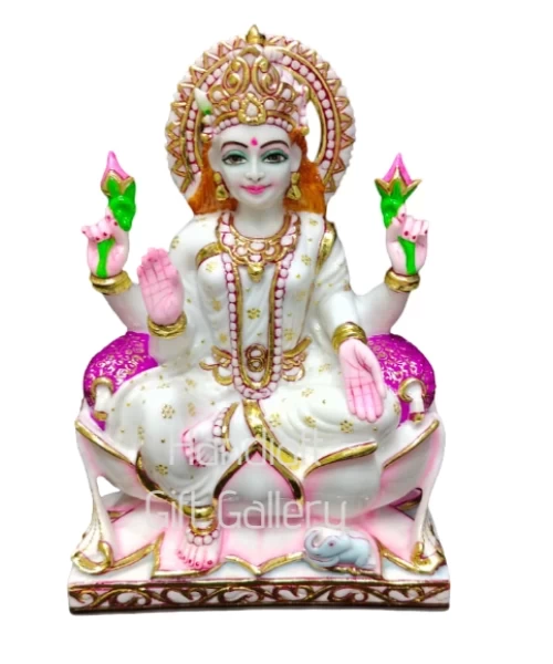 Marble Dust Multicolor Laxmi ji In 12 Inch