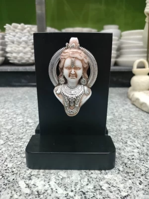 Silver Black Ramlala Decorative Showpiece In 7 Inch
