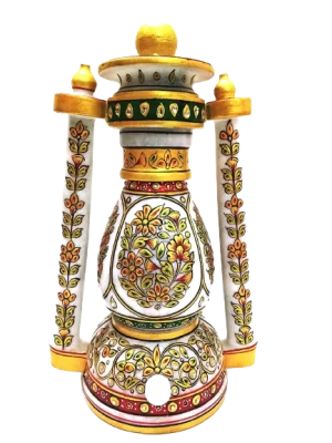Marble Lantern In 15 Inch