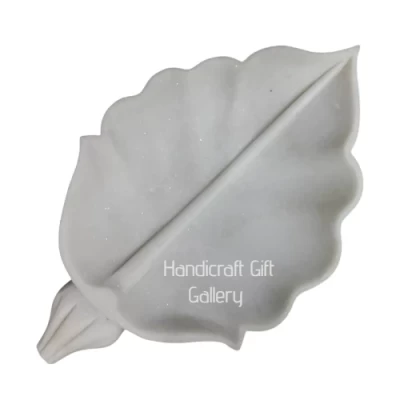 White Marble Patta Shaped Bowl