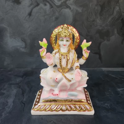 New Marble Dust Laxmi Ji In 6 Inch