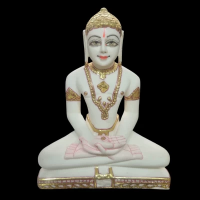 Marble Dust Mahavir Swami Ji In 9 Inch