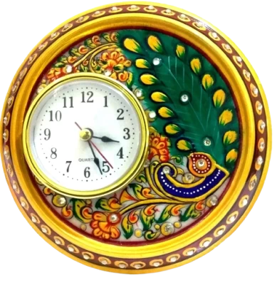 White Marble Clock 6 Inch