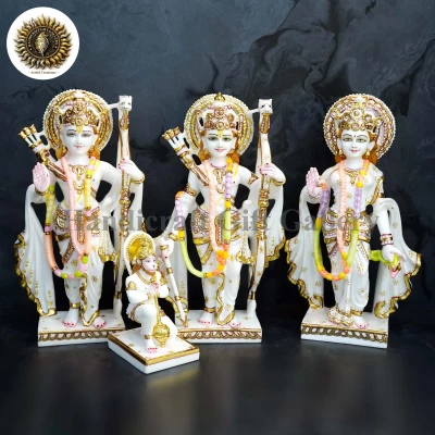 Marble Dust Ambos Painting Ram Darbar In 12 Inch