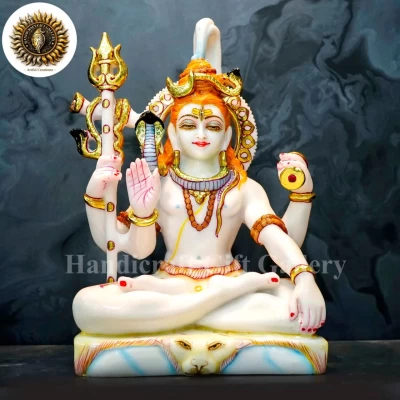 New Culture Marble Shiv Ji In 12 Inch
