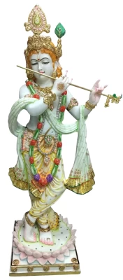 New Marble Dust Krishna Ji 36 Inch