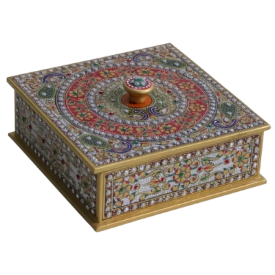 Marble Decorative Box In 9 Inch