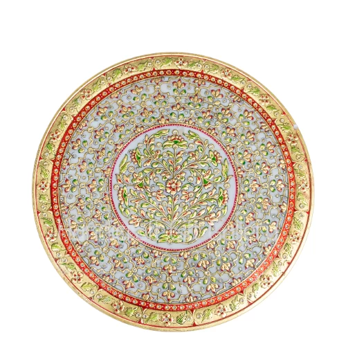 White Marble Decorative Plate