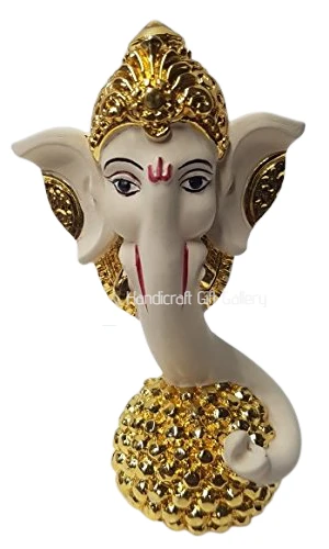 Gold Plated Ganesh With Laddu