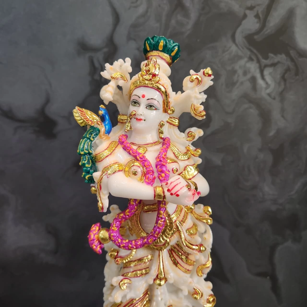 New Culture Marble Radha Krishna In 12 Inch
