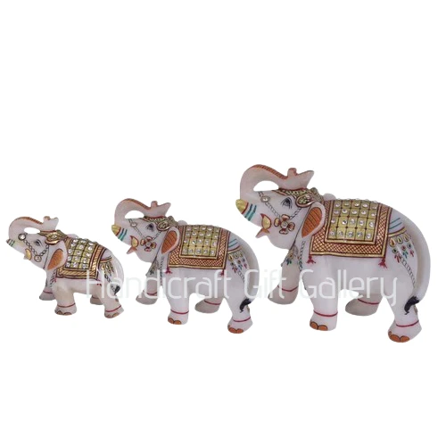 Marble Multicolor Elephants