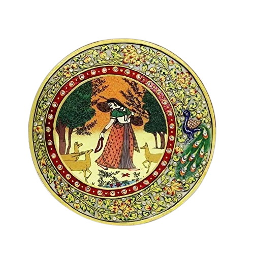 Marble Figure Photo Frame In 9 Inch