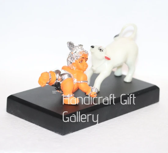 Gold Plated Krishna With Bachda