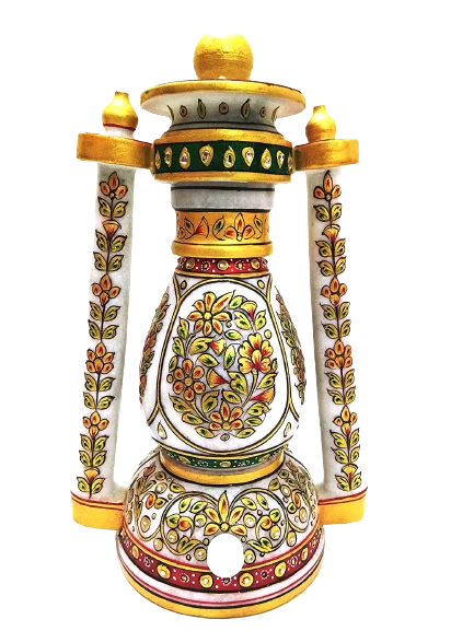 Marble Lantern In 15 Inch