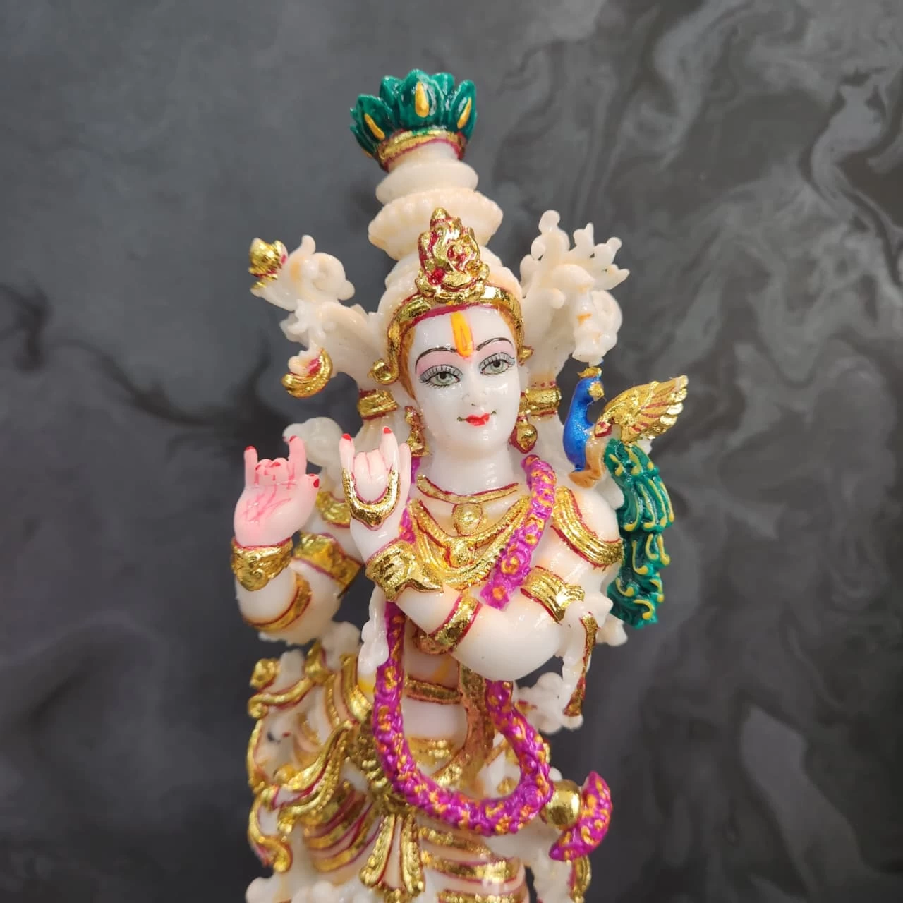 New Culture Marble Radha Krishna In 12 Inch