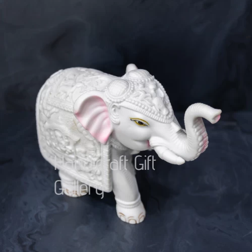 Marble Dust Elephant For Home Decor