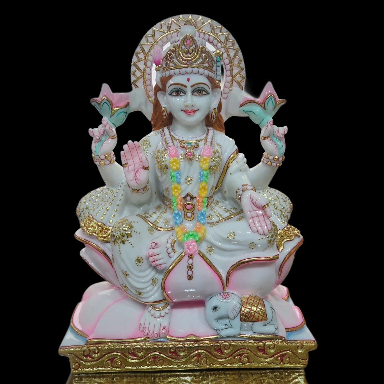 Marble Dust Laxmi Ji In 18 Inch