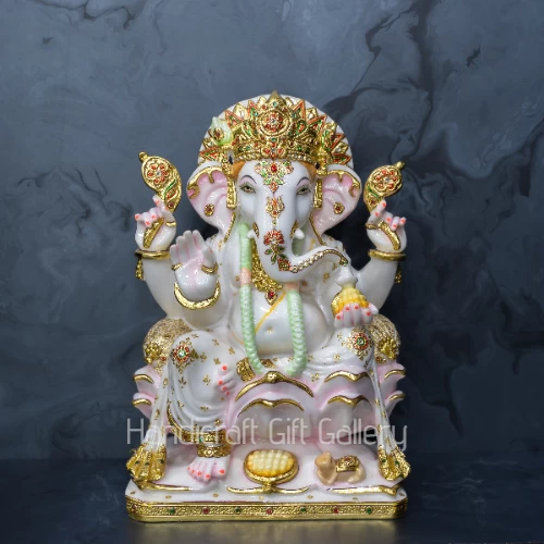 New Marble Dust Meena painting Ganesh