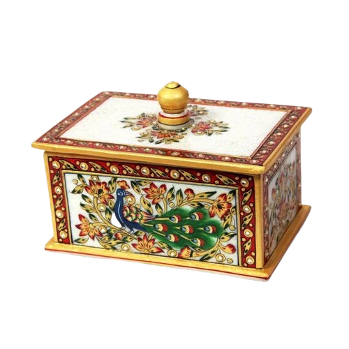 Marble Square Shaped Decorative Box