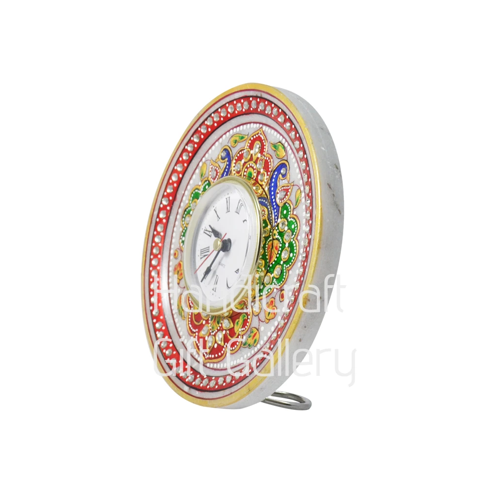 Marble Multicolour Table clock