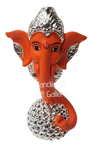 Silver Plated Orange Ganesh