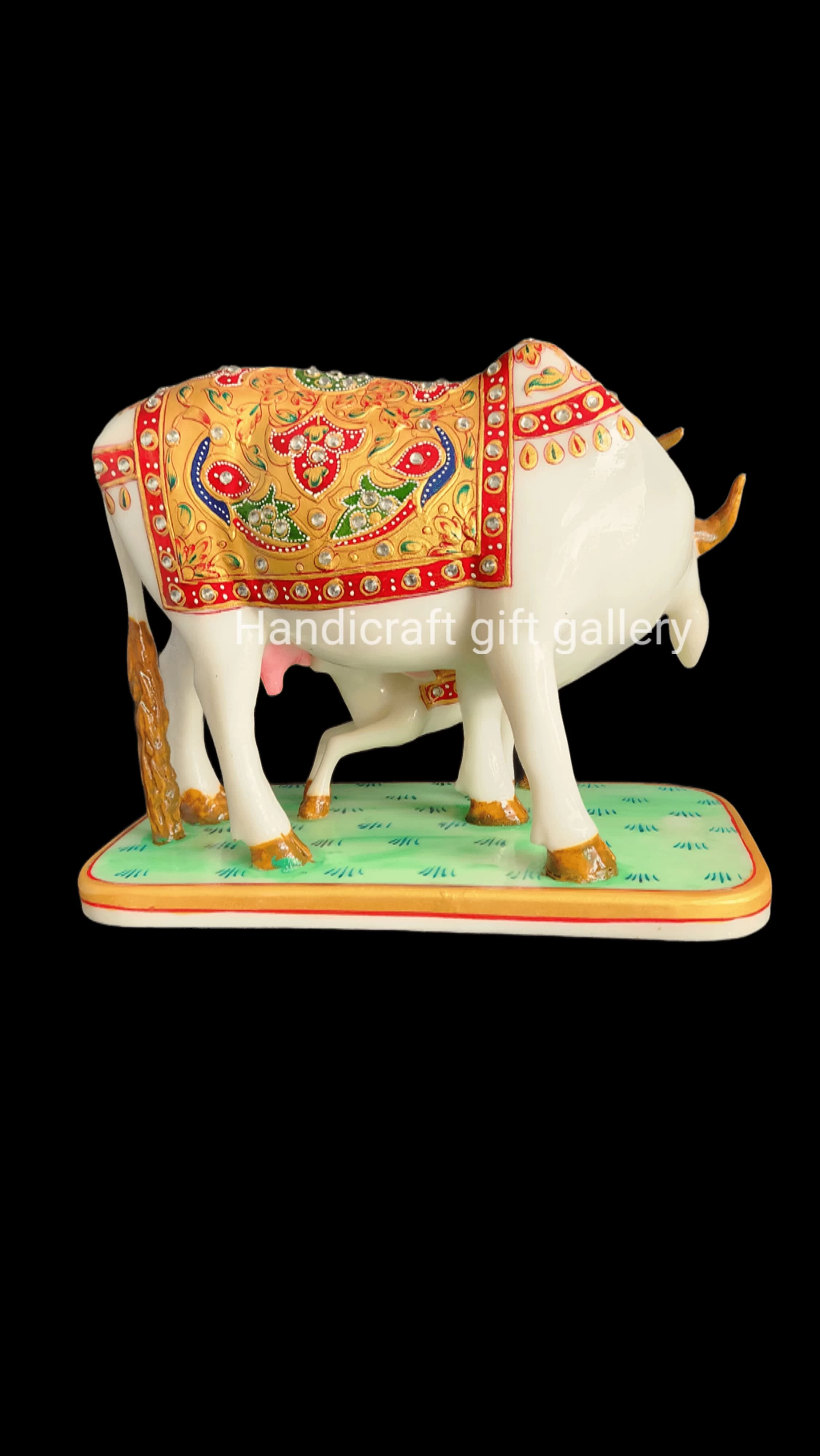Marble Dust Cow & Calf In Galicha Painting