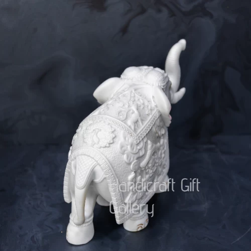 Marble Dust Elephant For Home Decor