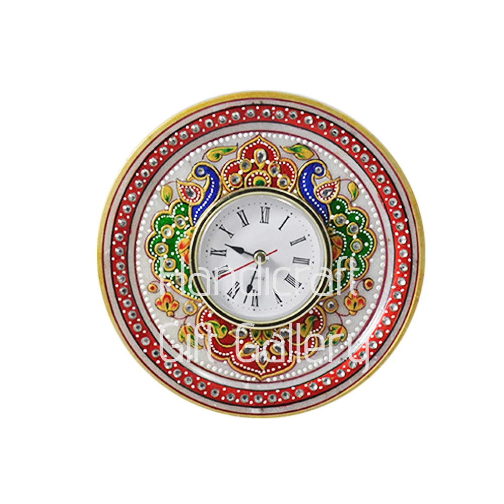 Marble Multicolour Table clock