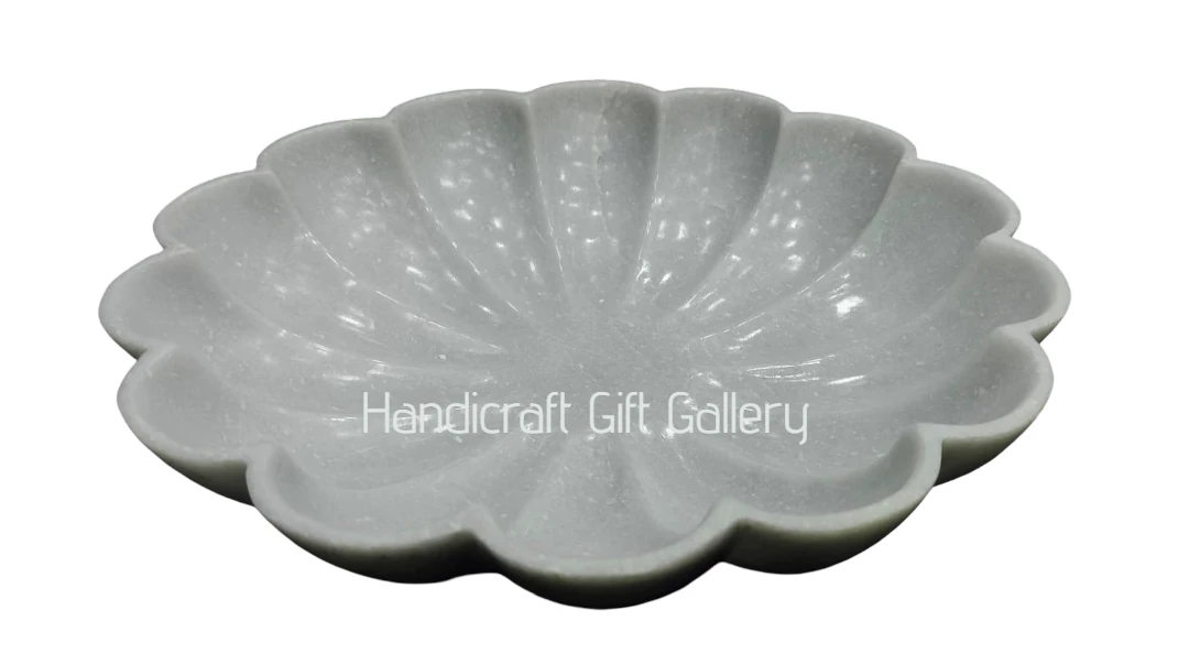 White Marble Round Bowl