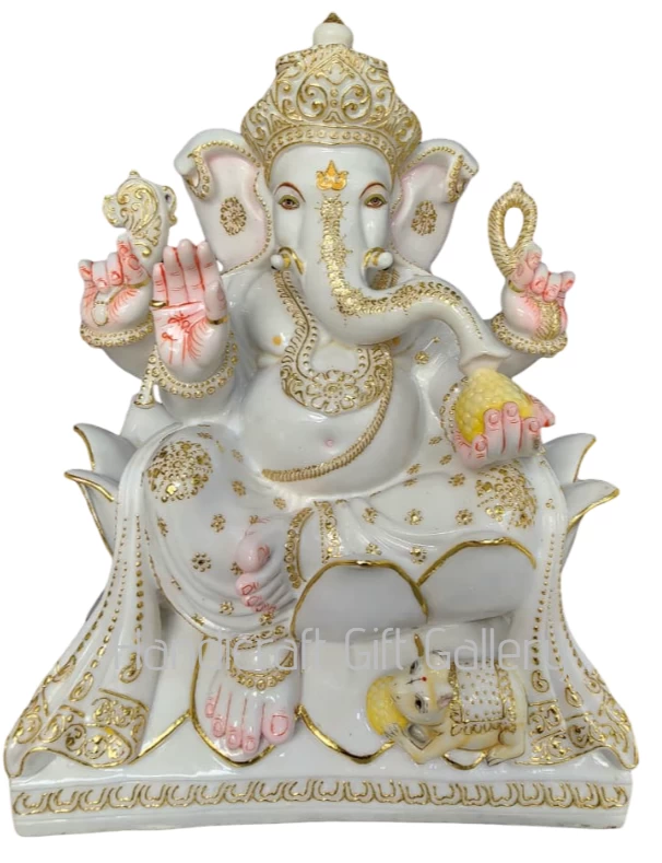Marble Dust Ambos Painting Ganesha