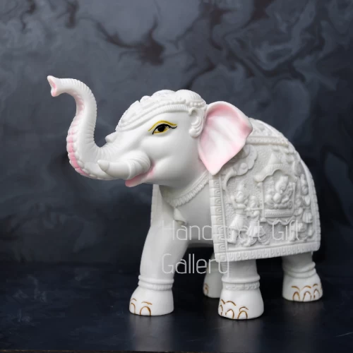 Marble Dust Elephant For Home Decor